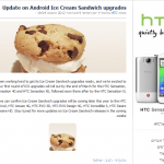 HTC מדווחת על עדכוני מכשירים ל-Android 4.0 בחודש הבא